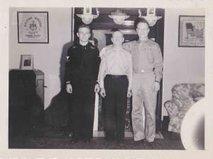 Another one of my Dad's pictures. Look at how proud his Dad looks. Is that why he kept this one safe?