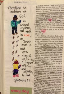 This is the image that came to my mind based on the devotion that I wrote for today's text on Ephesians 5:1-2.